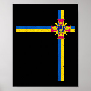 Poster Apoio ao Presidente da Ucrânia, Zelensky, dizendo 