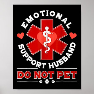 Poster Apoio Emocional O Marido Engraçado Não Põe Humor