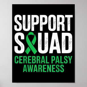 Poster Apoio Esquadra Conscientização Paralisia Cerebral