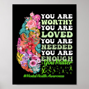 Poster Apoio Motivacional Guerreiro Conscientização da Sa