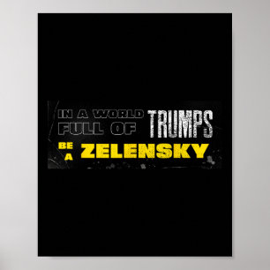Poster Apoio Zelensky Seja Zelensky Apoio à Ucrânia
