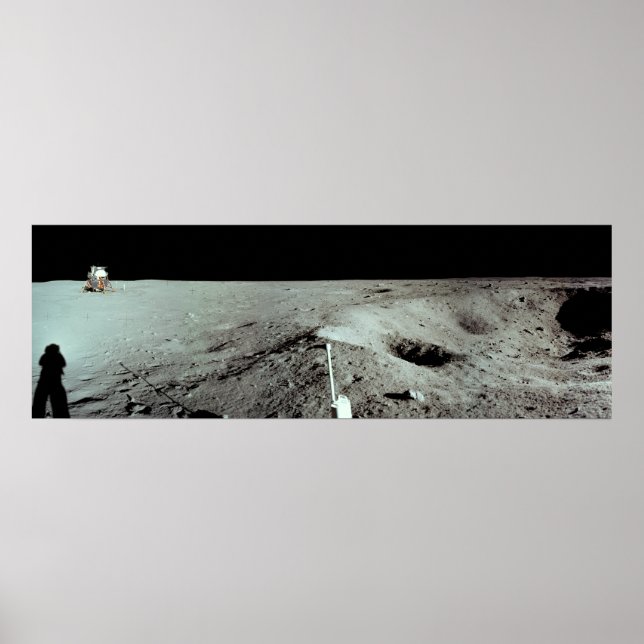 Pôster Apollo 11 Local de aterrissagem lunar (Frente)
