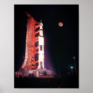 Poster Apollo 11 Saturn V Rocket