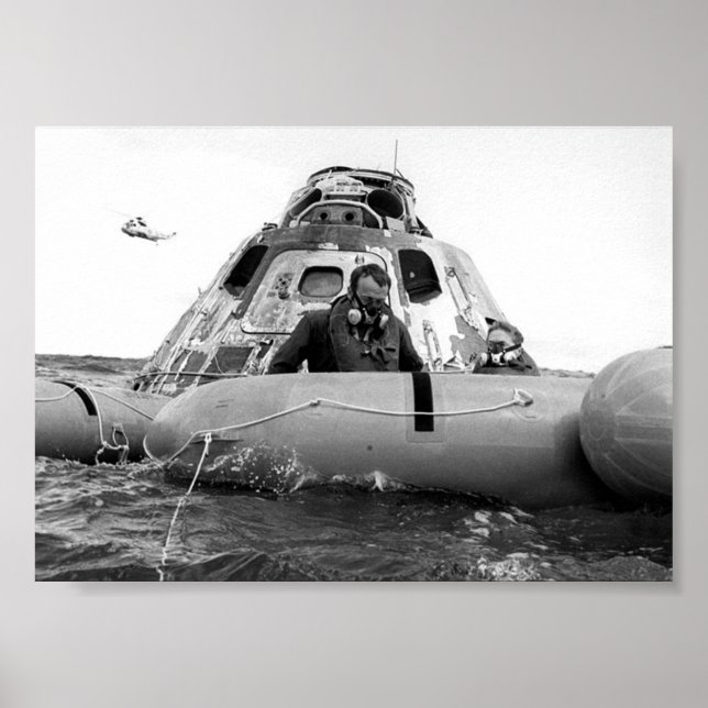 Pôster Apollo 14 Splashdown e recuperação (Frente)