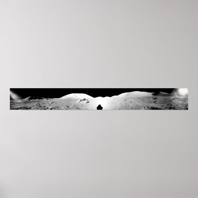 Poster Apollo 17 panorama montado 2 (Frente)