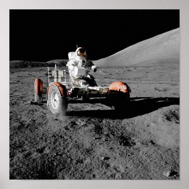 Poster Apollo 17 Rover Lunar (Frente)