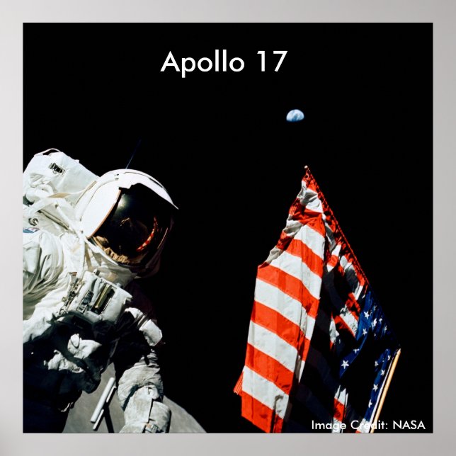 Poster / Apollo 17 / Última Aterrissagem Apollo na (Frente)