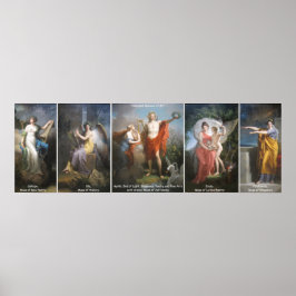 Poster Apollo and the Muses, by Charles Meynier