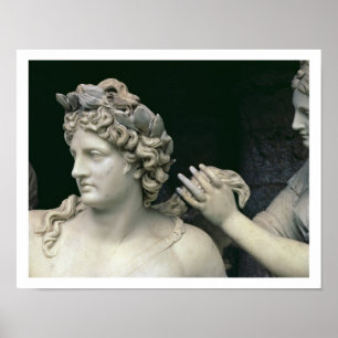 Poster Apollo Tended by the Nymphs, detail showing the he