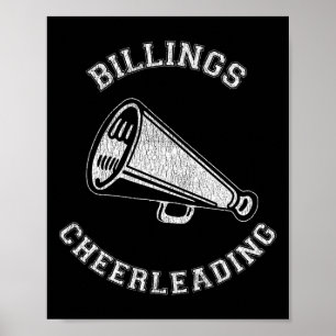 Poster Aporreadora de Billings Distressed Retro Anos 90