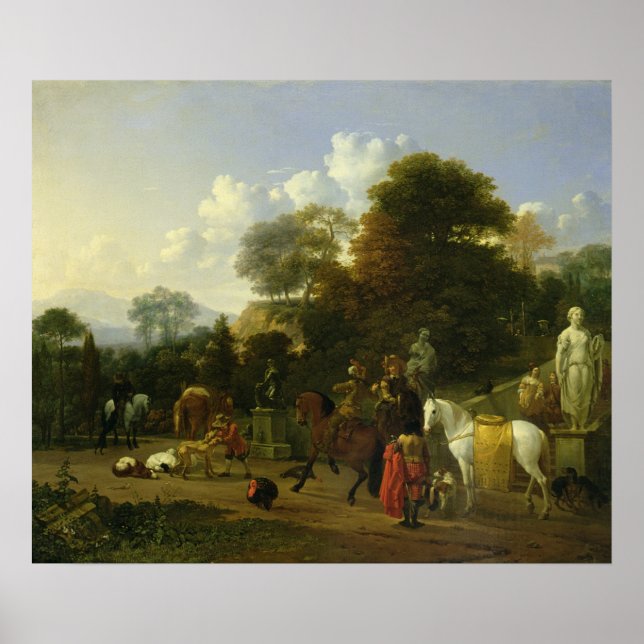 Pôster Após a Caça, c.1644 (Frente)