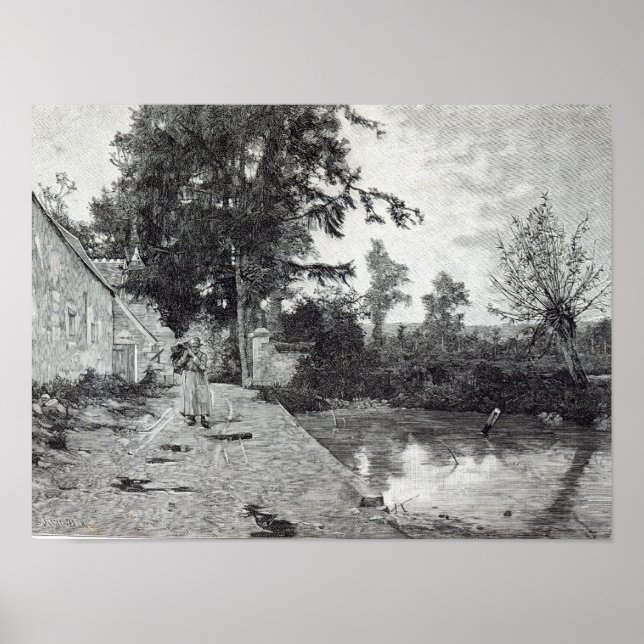 Pôster Após a chuva, de "Hora de Leisure", 1888 (Frente)