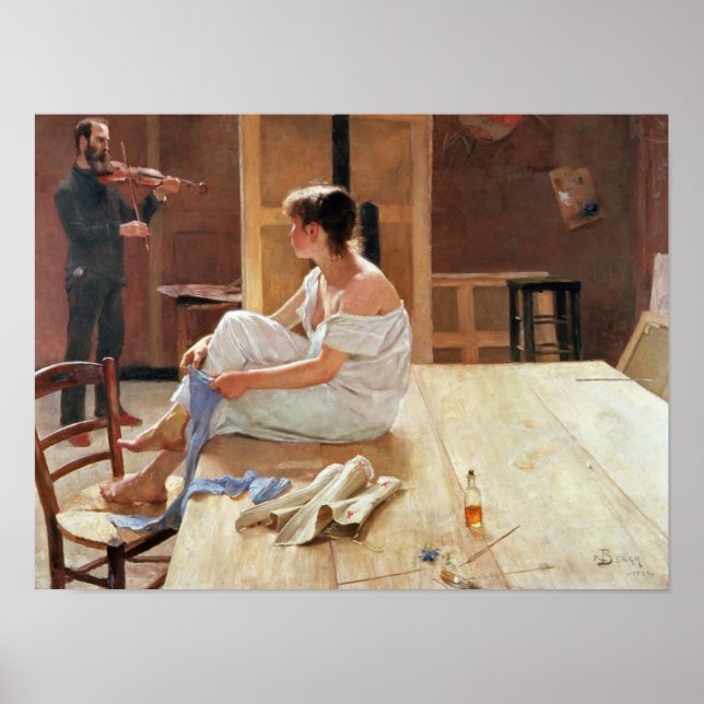 Pôster Após a dose, 1884 (Frente)