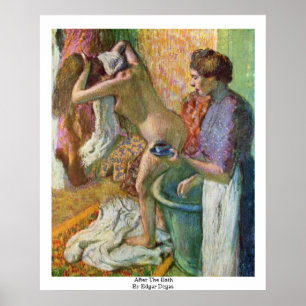 Pôster Após o banho por Edgar Degas