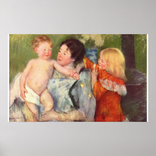 Pôster Após o óleo de banho na pintura das canvas