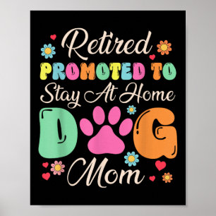 Poster Aposentada Promovida Para Ficar Em Casa Cachorro M