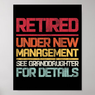 Poster Aposentado Sob Nova Gestão Consulte A Filha Da
