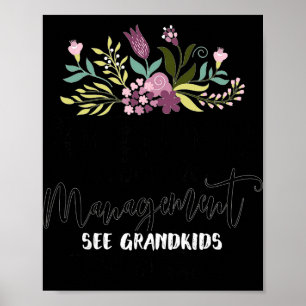 Poster Aposentado Sob Nova Gestão Ver Netos Divertido R