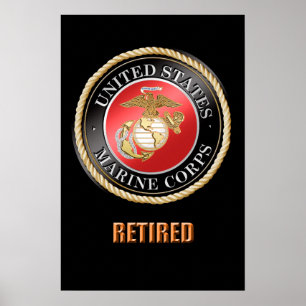 Poster aposentado USMC