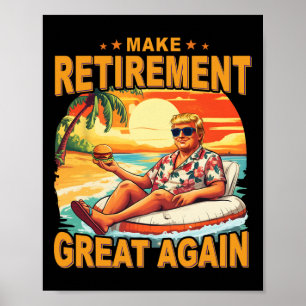 Poster Aposentadoria Aposentado Praia Aposentando 2025 Tr
