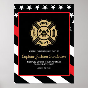 Poster Aposentadoria de Bombeiro do Corpo de Bombeiros Be