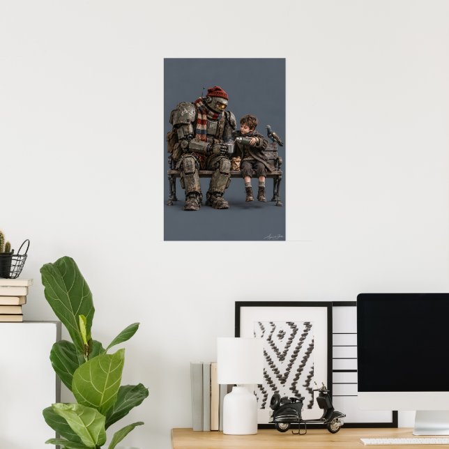 Poster Aposentados Juntos (Escritório em casa)