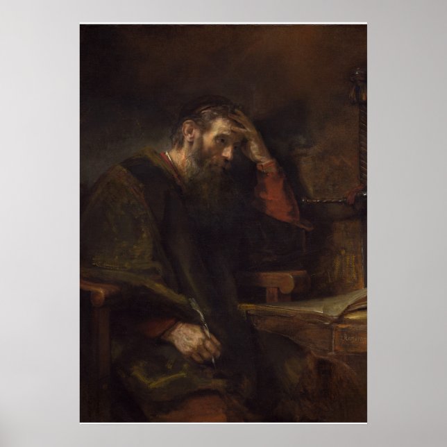 Pôster Apostle Paul, c.1657 (óleo na canvas) (Frente)