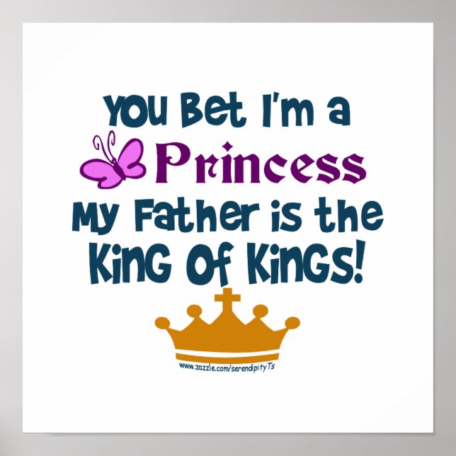 Pôster Aposto que sou uma princesa (Frente)