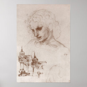 Poster Apóstolo Jacobus Castelo Sforza, Leonardo da Vinci
