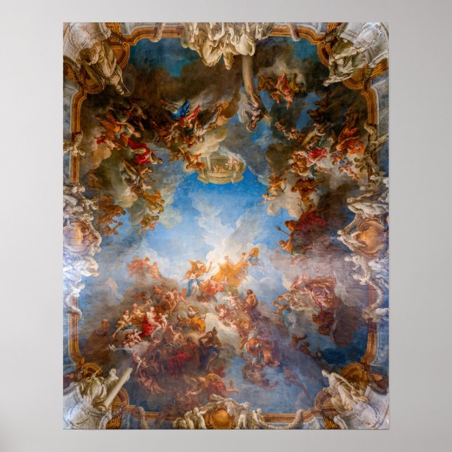 Poster Apoteose de Hércules no Chateau de Versailles (Frente)
