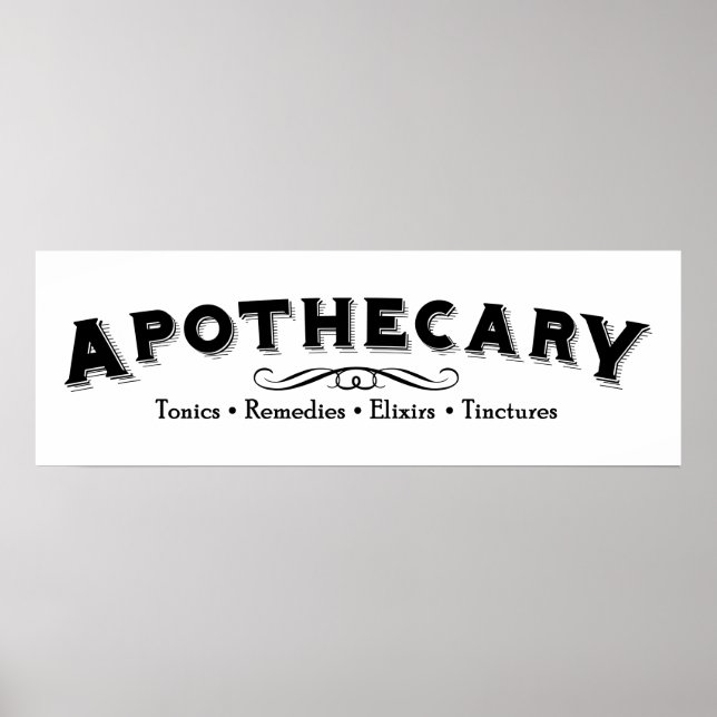 Poster Apothecary (Frente)