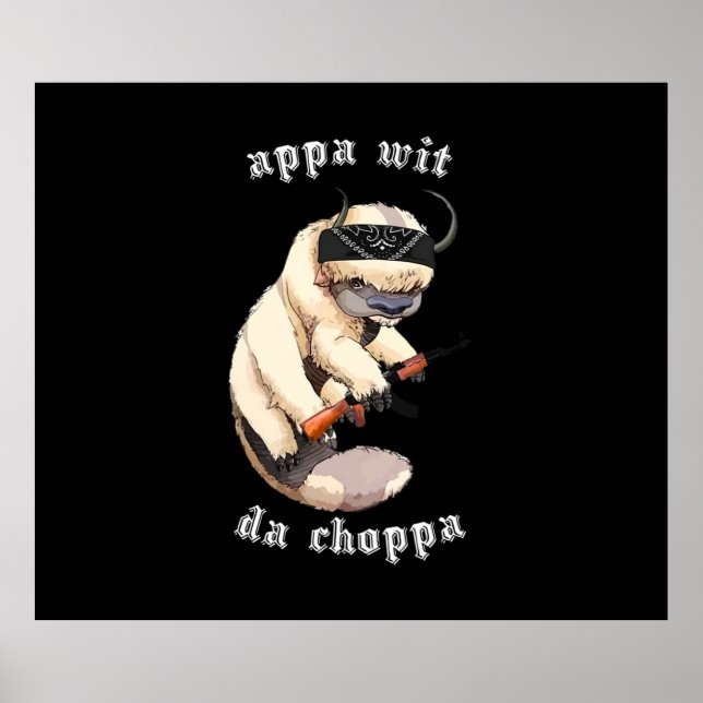 Poster Appa Com Uma Tapeçaria Choppa BNW (Frente)