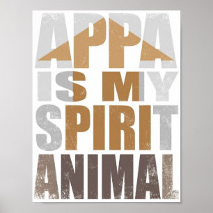 Poster Appa é o meu Animal Espírito