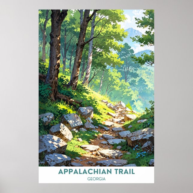 Poster Appalachian Trail, Geórgia (Frente)