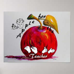 Pôster Apple ASL para o professor