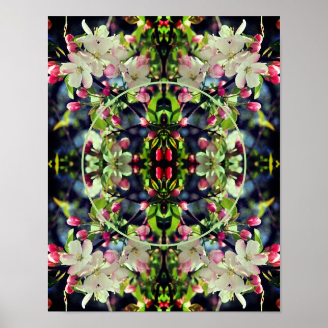 Poster Apple Blossoms Frame Crie sua própria foto (Frente)