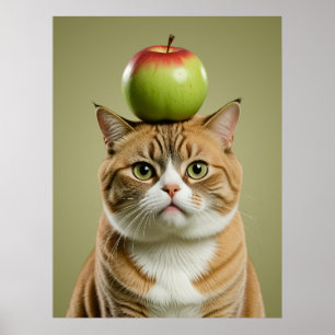 Poster Apple Cat