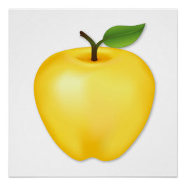 Pôster Apple deliciosa do ouro