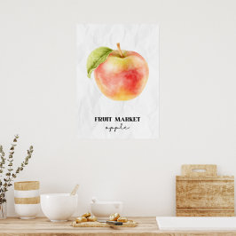 Poster Apple do Mercado de fruta