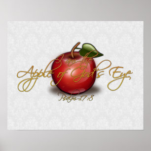 Pôster Apple do olho do deus, cristão
