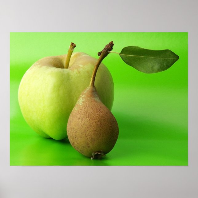 Poster Apple e pera (Frente)