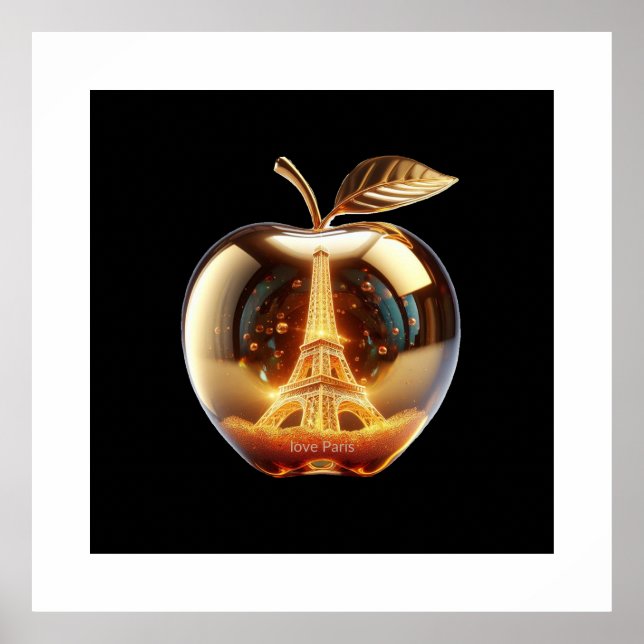 Poster Apple Love Paris (Frente)