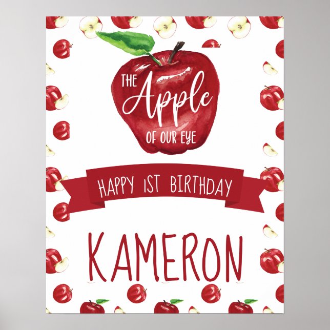 Poster Apple of Our Eye, Qualquer Festa de Aniversário Fe (Frente)