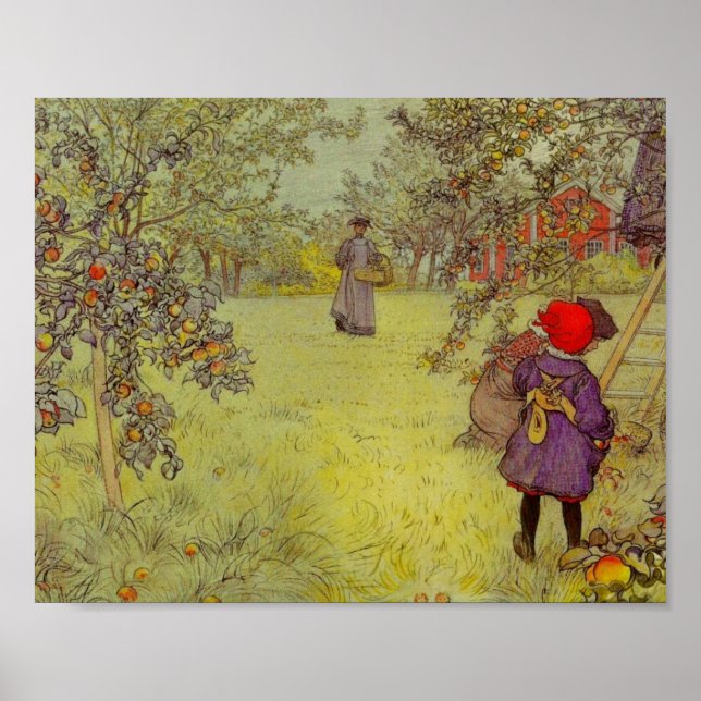 Poster Apple Orchard Harvest (Frente)