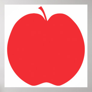 Poster Apple vermelho