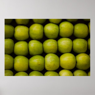Poster Apples fruits food green apples
