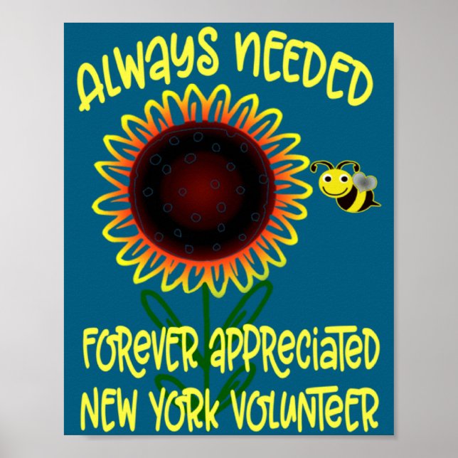 Poster Appreciation New York Always Needed Volunteer Reco (Frente)