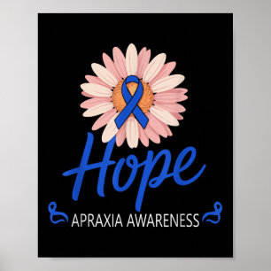 Poster Apraxia Sensibilização Guerreira de Girassol Discu