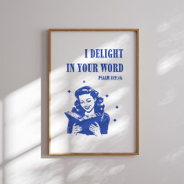 Poster Apraz-me a sua palavra - Salmo 119:16