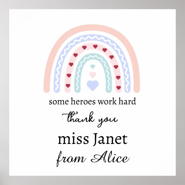 Poster Apreciação ao Professor - Melhor Presente de Profe (Frente)